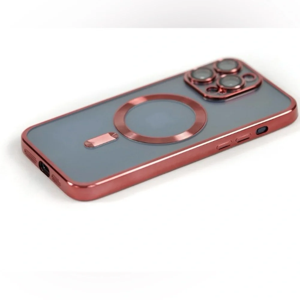 Red and White Phone Case for iPhone 16 pro max